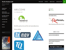 Tablet Screenshot of nordicaviation4all.se